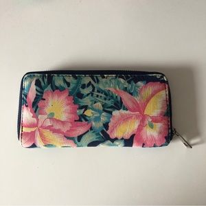 Tropical Flower Long Wallet